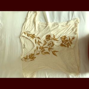 Lucky brand embroidered tee